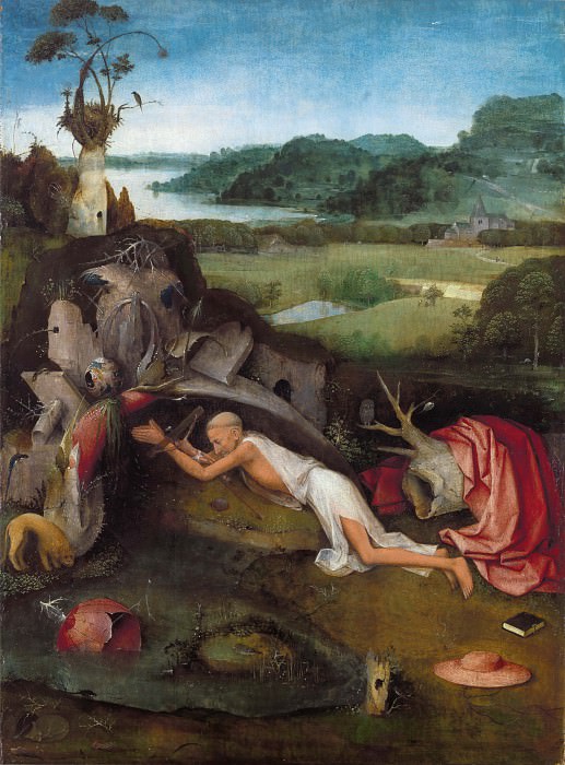 Saint Jerome at Prayer. Hieronymus Bosch