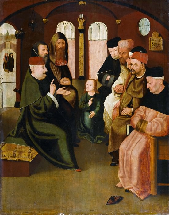 Christ among the Doctors (Copy after a lost original). Hieronymus Bosch