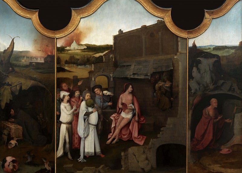 Job Triptych (workshop). Hieronymus Bosch