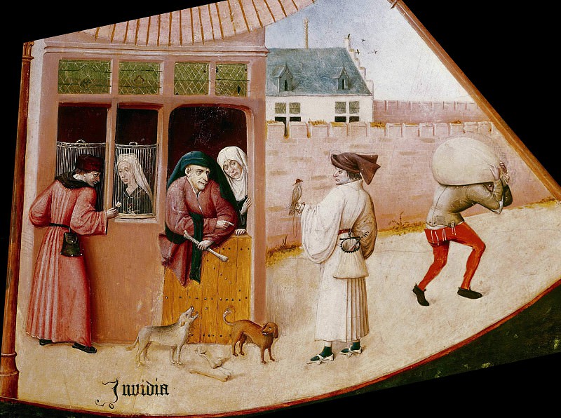 The Seven Deadly Sins and the Four Last Things - Envy (workshop or follower). Hieronymus Bosch