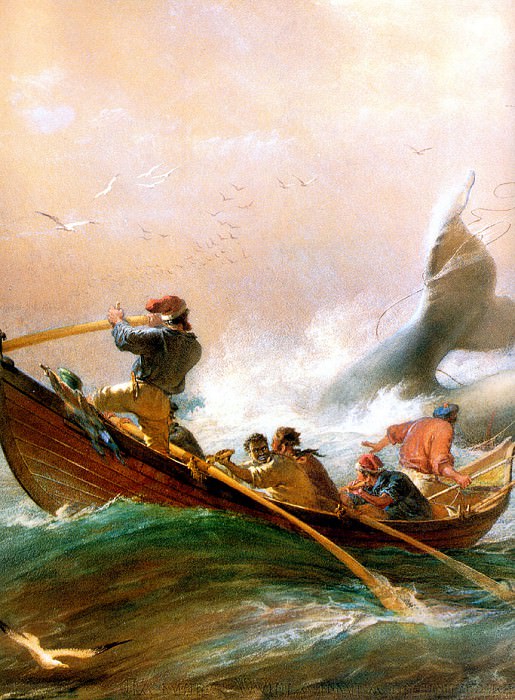 Whalers Off Twofold Bay. Oswald Brierly
