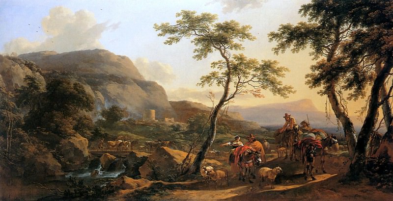 Italian Landscape. Nicolaes (Claes Pietersz.) Berchem
