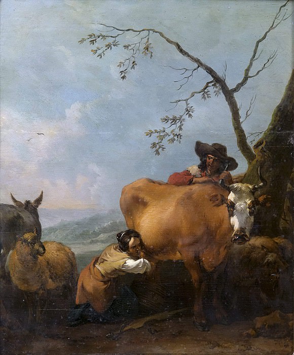 Milking-time. Nicolaes (Claes Pietersz.) Berchem