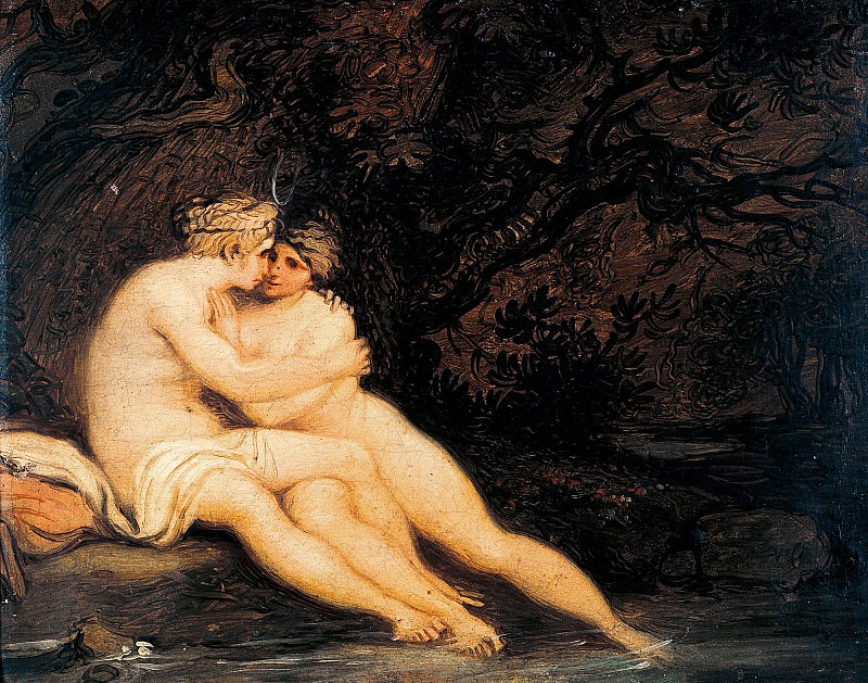 Jupiter (disguised as Diana) seducing Callisto. Giuseppe Bossi