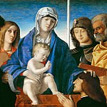 Virgin and Child with Saints John the Baptist, Mary Magdalene, George, and Peter, Giovanni Bellini