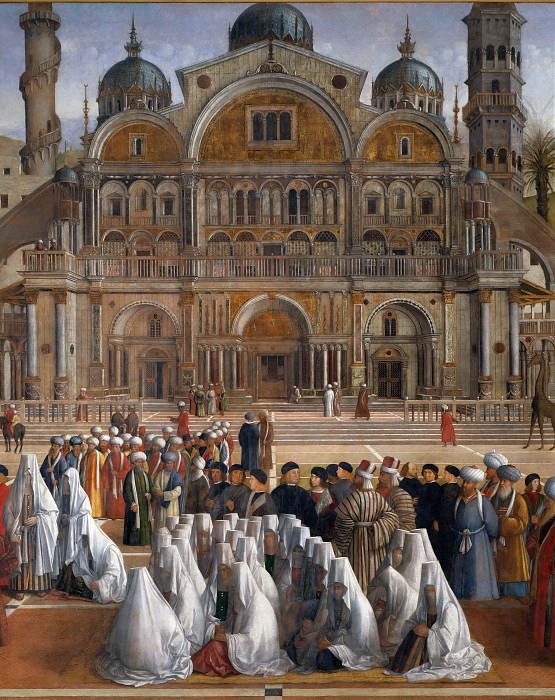 Saint Mark Preaching in Alexandria (detail). Giovanni Bellini
