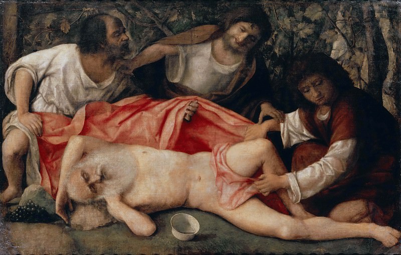 Drunkenness of Noah. Giovanni Bellini