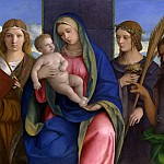 Мадонна с младенцем и святыми [и мастерская], Джованни Беллини