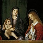 Мадонна с Младенцем между двумя святыми [и мастерская], Джованни Беллини