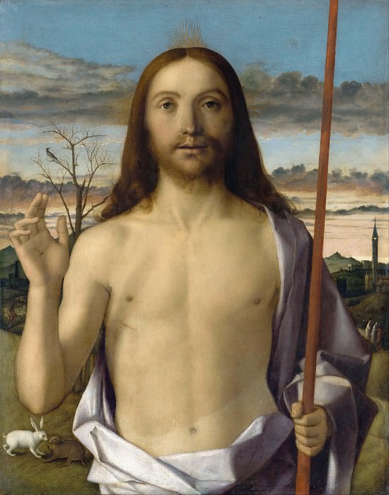 Christ Blessing. Giovanni Bellini