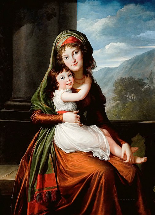 Графиня Шёнфельд с дочерью. Элизабет-Луиз Виже-Лебрён