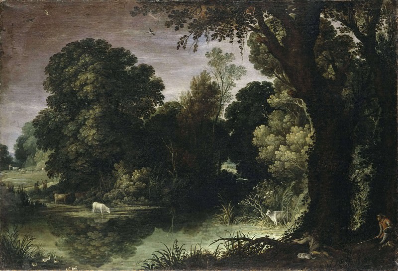 Landscape with Duck-hunters. Paul (Paulus Brill) Bril (After)