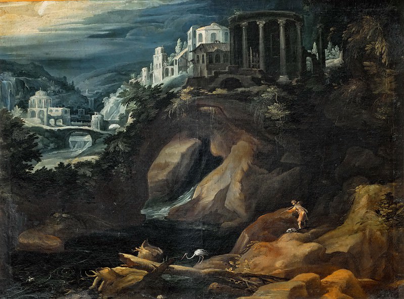 Landscape with the Temple of Vesta (Workshop). Paul (Paulus Brill) Bril