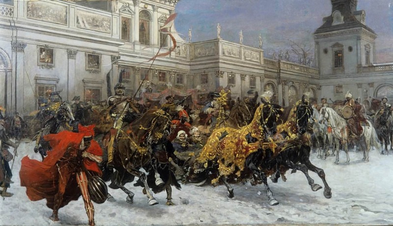 Отправление Марысеньки из Вилянува. Юзеф Брандт