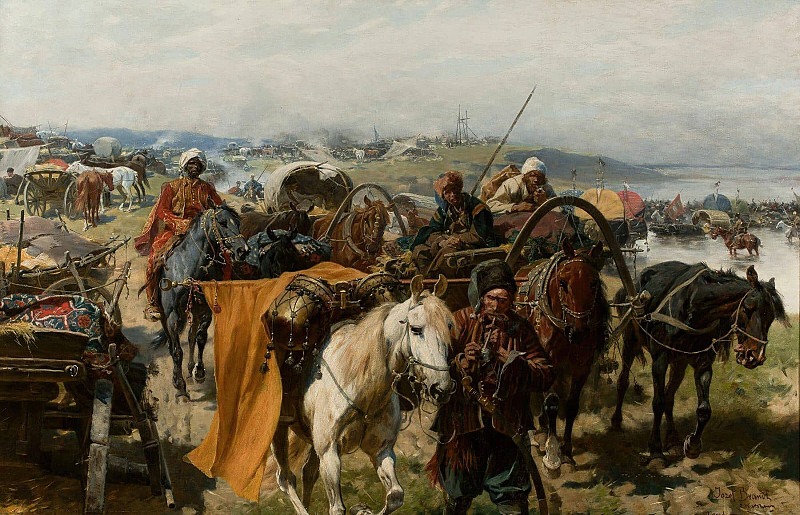 Запорожский лагерь. Юзеф Брандт