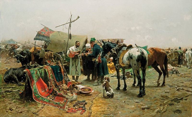 Ярмарка в Биаке. Юзеф Брандт