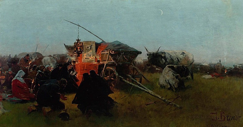 Эскиз к «Богоматери Армянской». Юзеф Брандт