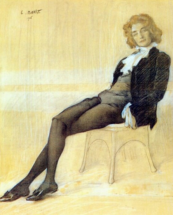 Поэтесса Зинаида Гиппиус 1906. Леон Бакст