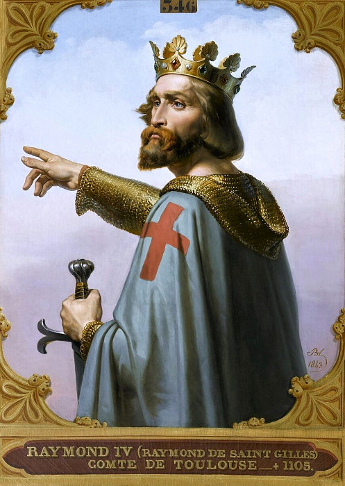 Raymond IV, Count of Toulouse, called Raymond of Saint-Gilles. Merry-Joseph Blondel
