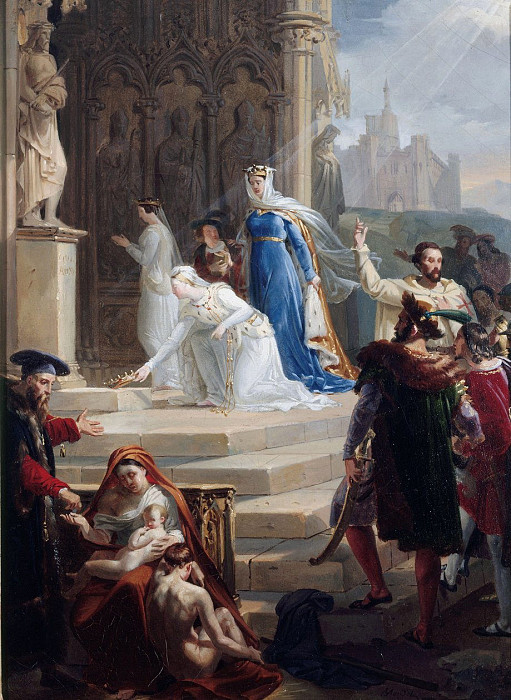 Saint Elizabeth Queen of Hungary. Merry-Joseph Blondel