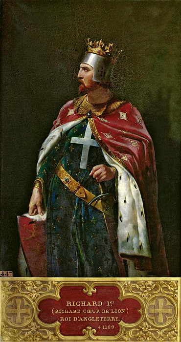 Ричард I Львиное Сердце (1157-1199) Король Англии. Мерри-Жозеф Блондель