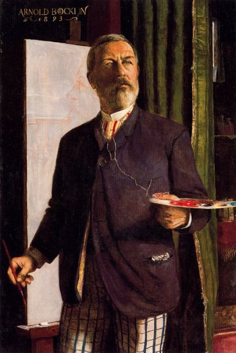 Автопортрет А.Бёклина, 1893. Арнольд Бёклин
