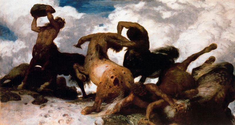 Battle of the Centaurs. Arnold Böcklin