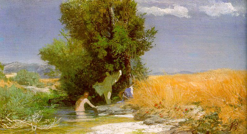 Nymphs Bathing. Arnold Böcklin
