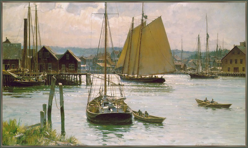 View From Smiths Cove Gloucester. Christopher Blossom