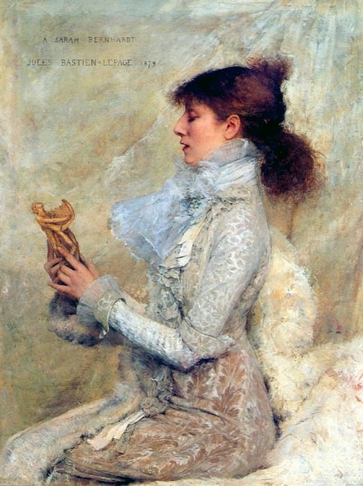 Jules Portrait Of Sarah Bernhardt. Jules Bastien-Lepage