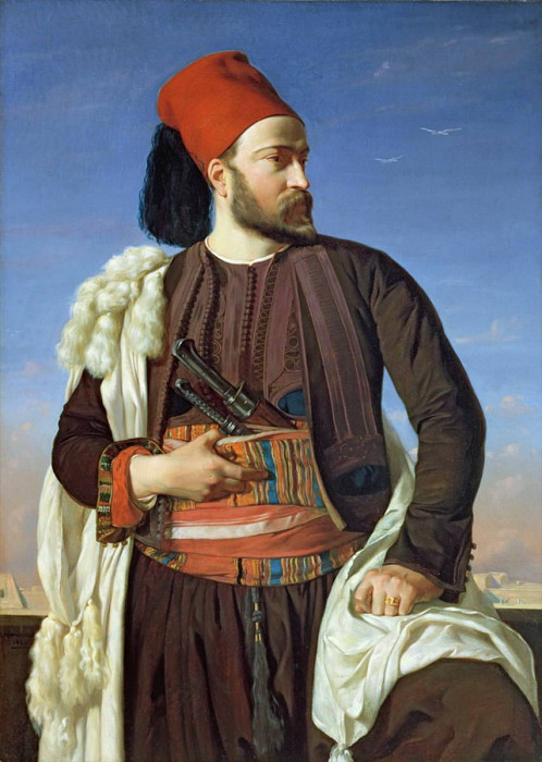Portrait of Leconte de Floris in the uniform of the Egyptian Army. Francois-Leon Benouville