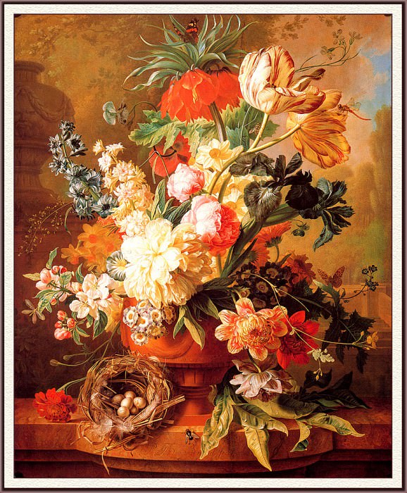 A Vase Of Flowers. Paul Theodor Van Brussel