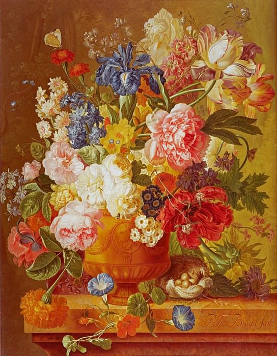 Flowers in a Vase. Paul Theodor Van Brussel