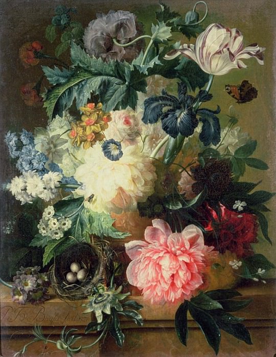 Still Life of Flowers. Paul Theodor Van Brussel