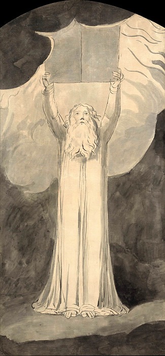 Moses Receiving the Law. William Blake