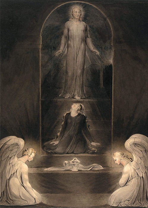 Мария Магдалина у гроба. Уильям Блейк