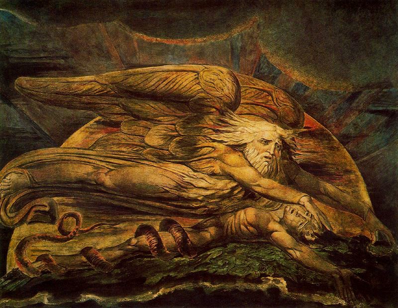 Elohim creates Adam. William Blake