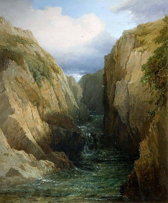 Gorge And River In Ireland. Thomas Baker