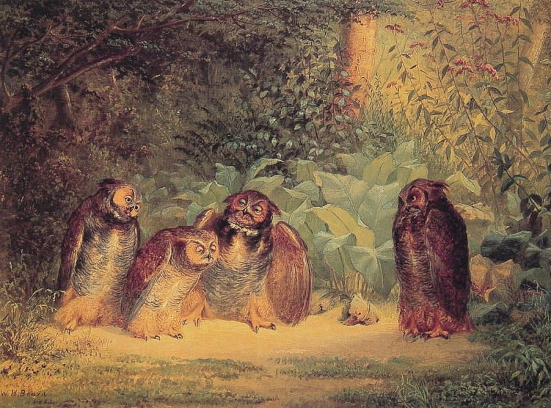 Owls. William Holbrook Beard