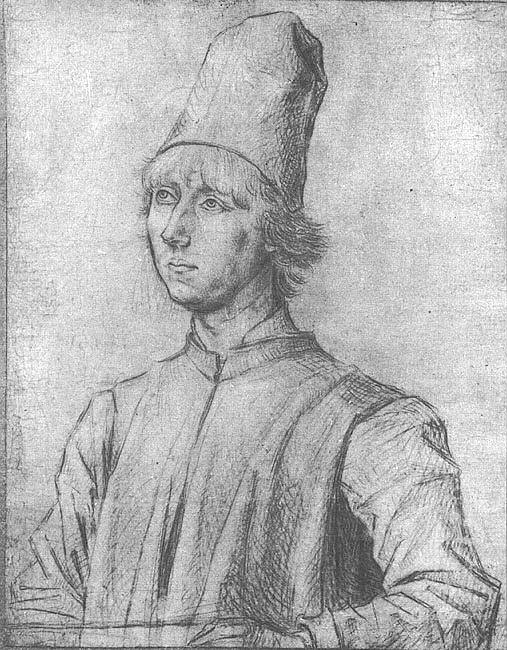 Portrait of a Man, approx. 1462, silverpoint on whi. Dieric Bouts