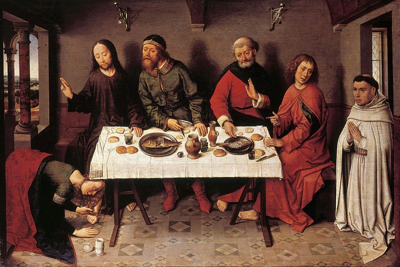 Christ In The House Of The Pharisee Simon. Dieric Bouts