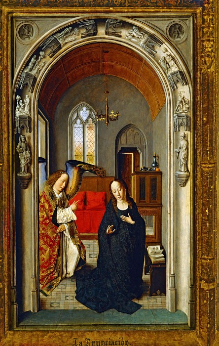 Altarpiece of the Virgin: Annunciation. Dieric Bouts