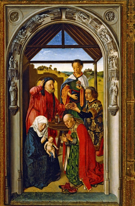 Altarpiece of the Virgin: Adoration of the Magi. Dieric Bouts