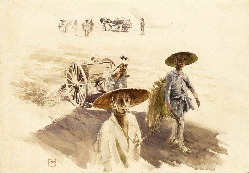 A Watering Cart. Robert Frederick Blum