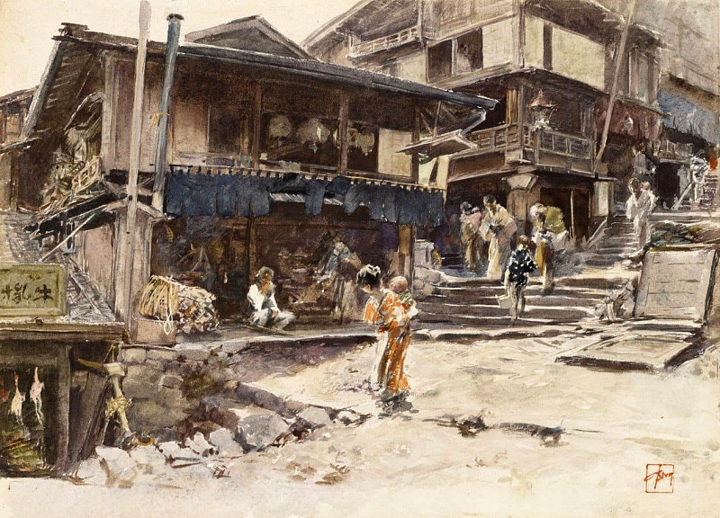 A Street in Ikao, Japan I. Robert Frederick Blum