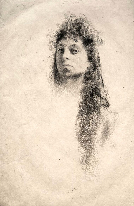 Head of a Girl. Robert Frederick Blum
