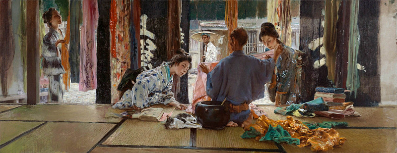 The Silk Merchant, Japan. Robert Frederick Blum