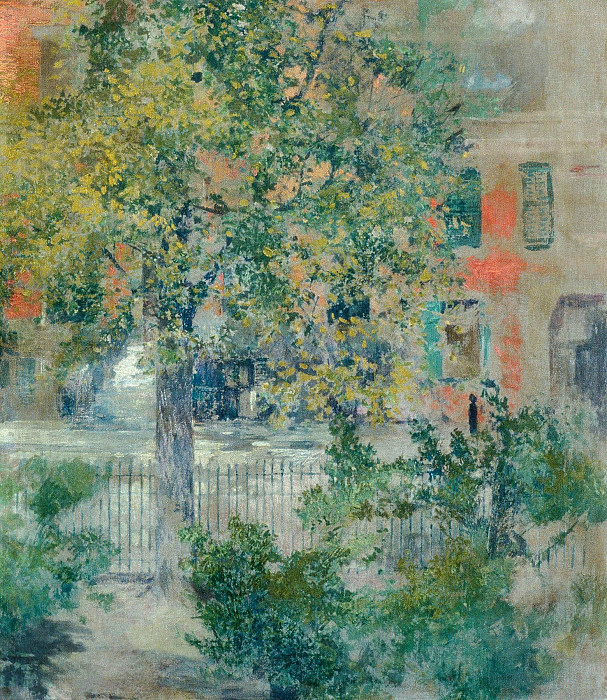View from the Artist’s Window, Grove Street. Robert Frederick Blum