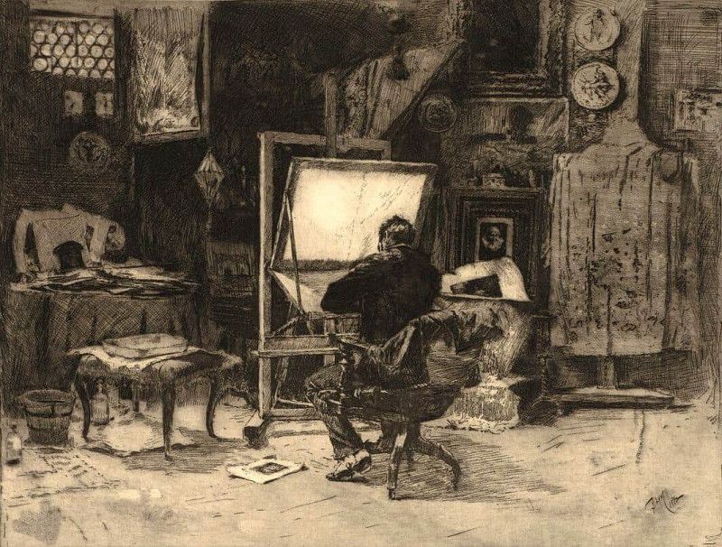 The Etcher. Robert Frederick Blum
