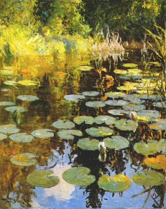Заросший кувшинками пруд, 1923. Бенсон Франк Уэстон